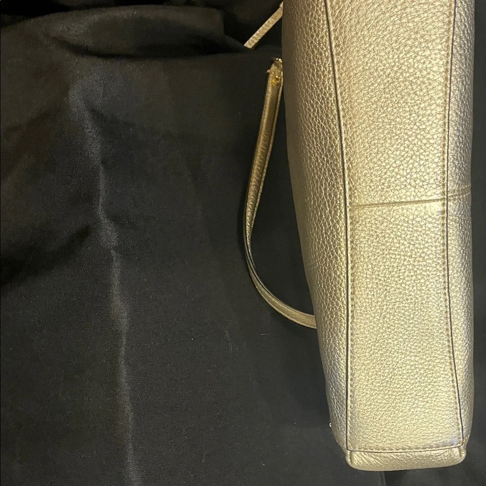 Calvin Klein Metallic Gold Satchel